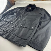 Black Barbour Bodmin Wax Jacket with Corduory Collar XXL