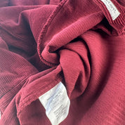 Burgundy Carhartt WIP Long Sleeve Madison Corduroy Button Down Shirt M