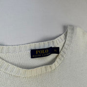 Polo Ralph Lauren Crewneck Knit Sweater in White Size XL