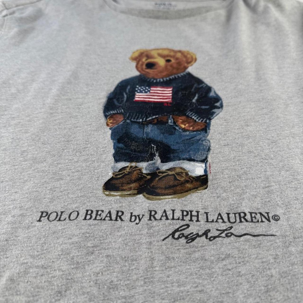 Authentic Polo Ralph Lauren Polo Bear Graphic T Shirt L