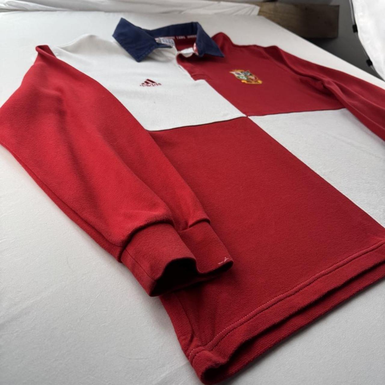 Early 2000s Adidas British and Irish Lions Embroidered Rugby Polo Shirt L