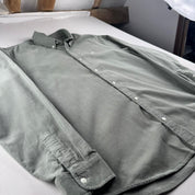 Sage Green Carhartt WIP Fine Corduroy Shirt XL