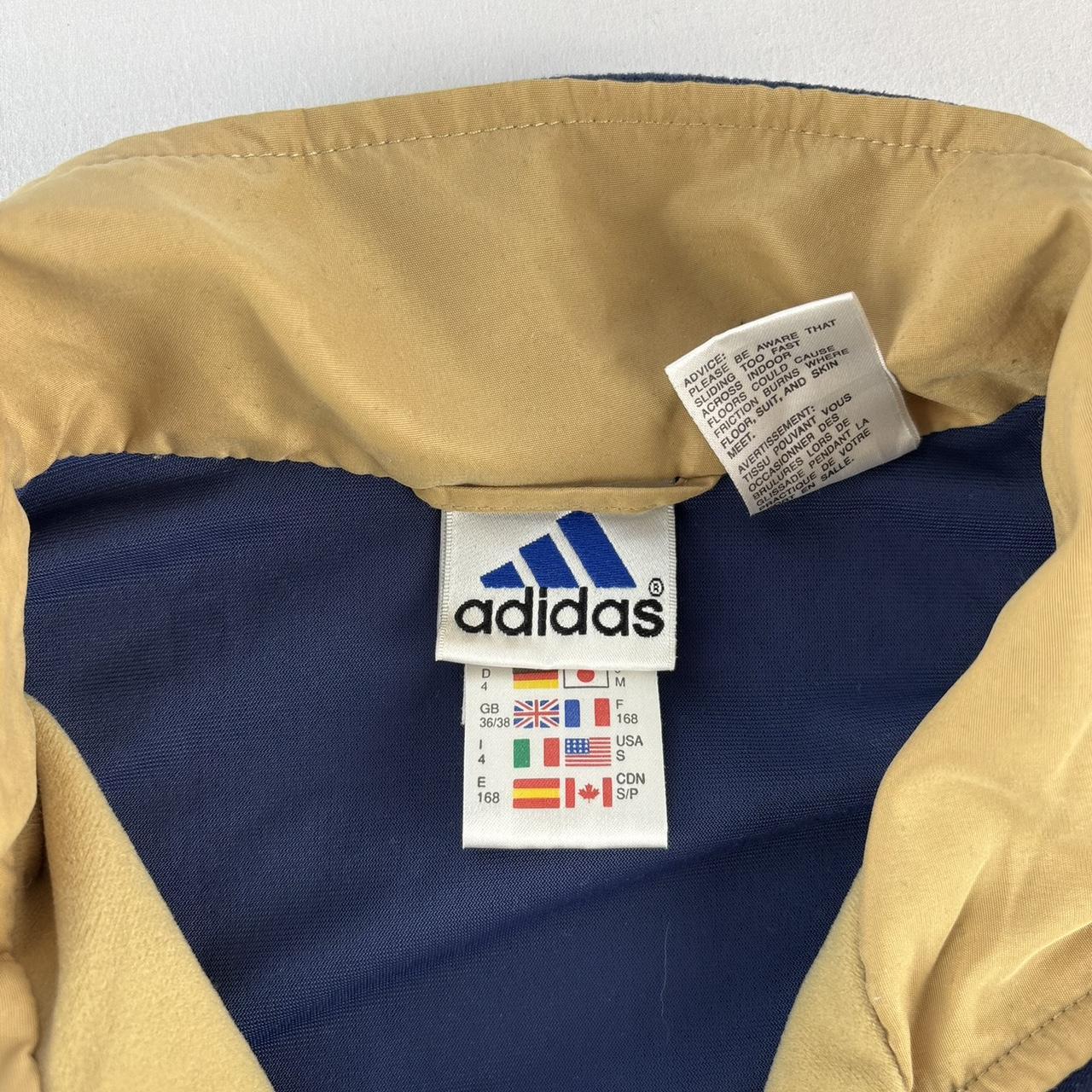 1990s Adidas Velvet Embroidered Track Jacket S