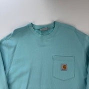Carhartt WIP Turqoise Pocket Logo Sweatshirt M