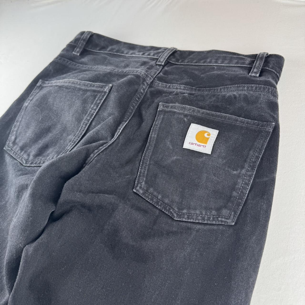 Carhartt WIP Washed Black Heavy Newel Pant 28W