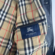 Early 2000s Burberry Leather Mac Jacket 54 (L/XL)