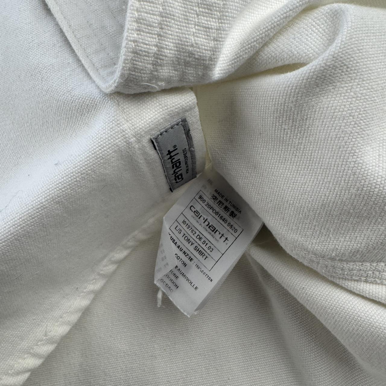 Carhartt WIP White Tony Button Down Shirt S