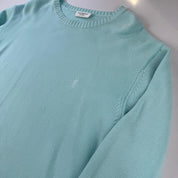 Yves Saint Laurent Crewneck Knit Sweater in Blue Size XL