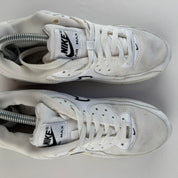 Nike Air Max 90s White Black UK8