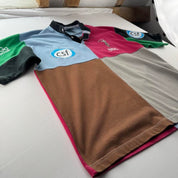 2002 Kooga Embroidered Harlequins Rugby Polo Shirt L