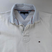 Tommy Hilfiger Embroidered Spellout Rugby Polo L