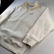 Carhartt WIP Embroidered Cream Quarter Zip Jumper XL