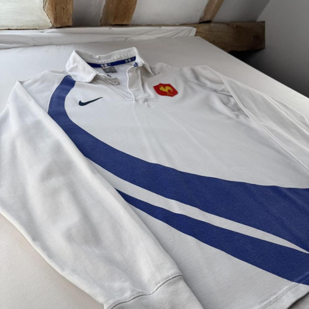 Nike 2007 France Rugby Long Sleeve Rugby Polo M
