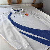 Nike 2007 France Rugby Long Sleeve Rugby Polo M