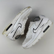 Nike Air Max 90s White Black UK8