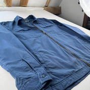 Modern Barbour Stunning Blue Cotton Shacket M