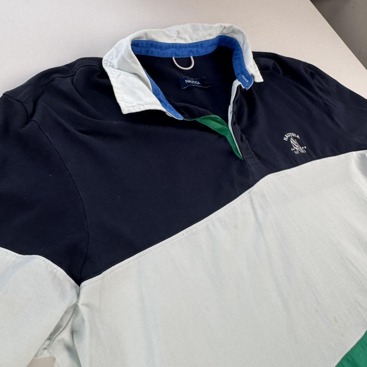 Nautica Short Sleeve Striped Rugby Polo XXL