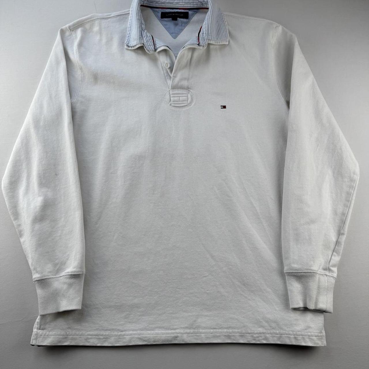 Tommy Hilfiger Embroidered Spellout Rugby Polo L