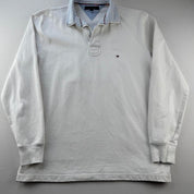 Tommy Hilfiger Embroidered Spellout Rugby Polo L