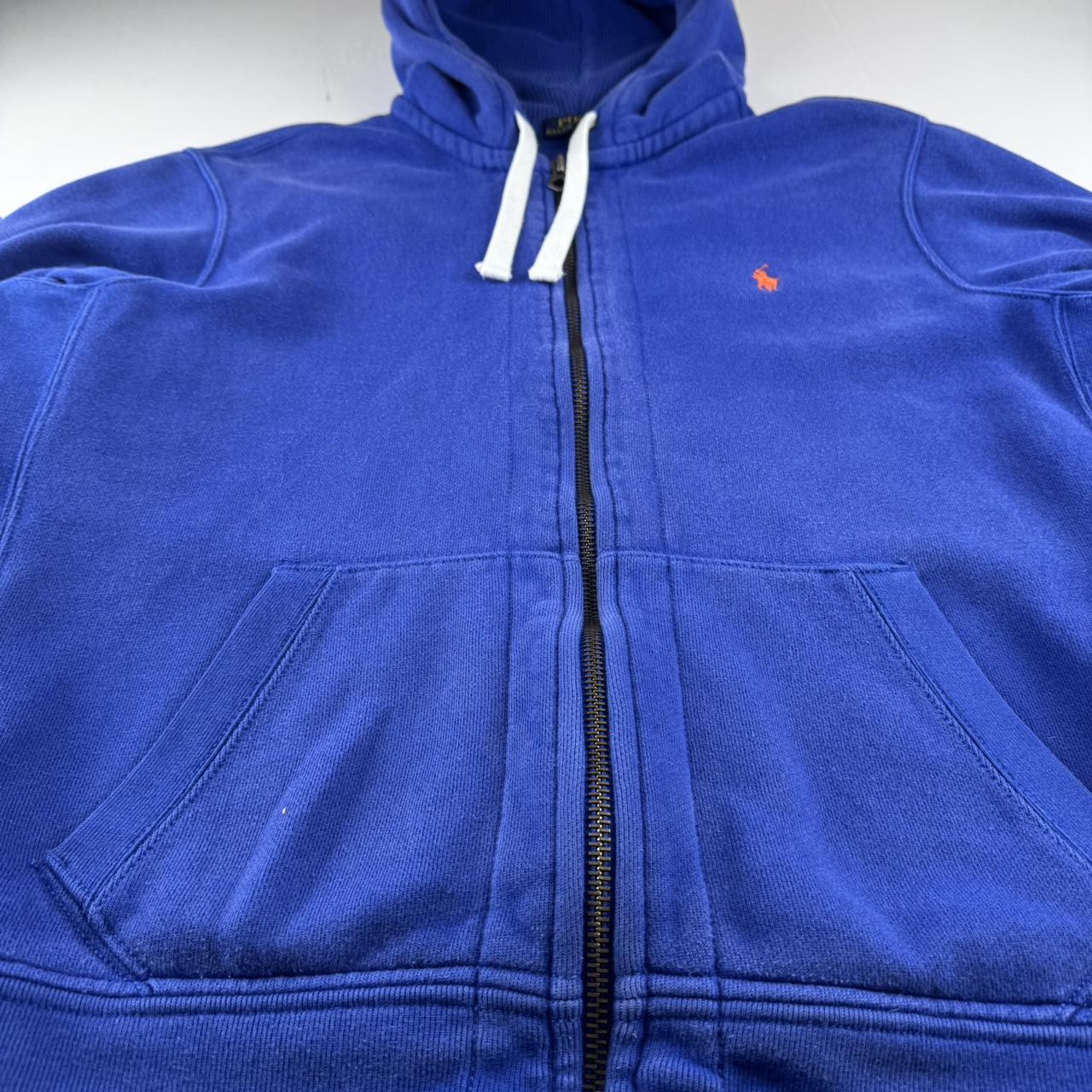 Unisex Polo Ralph Lauren Thick Oversized Full Zip Hoodie L