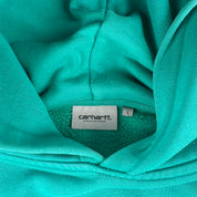 Carhartt WIP Turqoise Spellout Hoodie L
