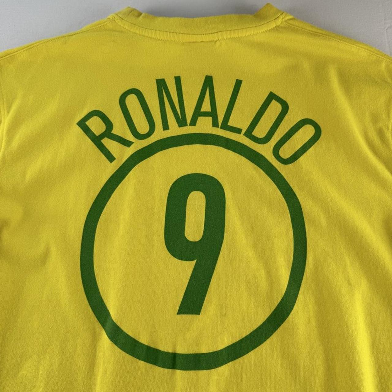 Early 2000s Nike Brazil R9 Ronaldo T Shirt L