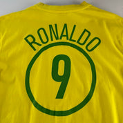 Early 2000s Nike Brazil R9 Ronaldo T Shirt L