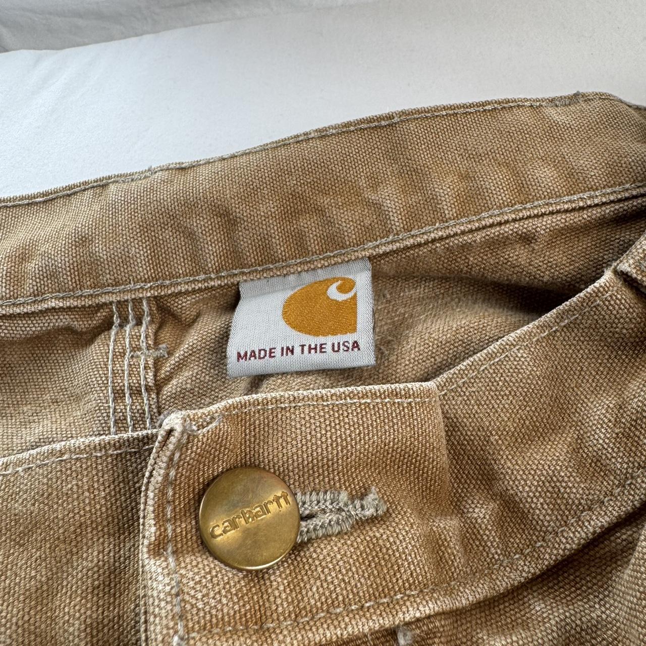 Made in USA Carhartt Heavyweight Double Knee Carpenter Trousers 34W 30L