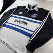 Immaculate 1998 Bath Adidas Rugby Polo Shirt L