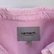 Pink Carhartt WIP Long Sleeve Madison Corduroy Button Down Shirt S