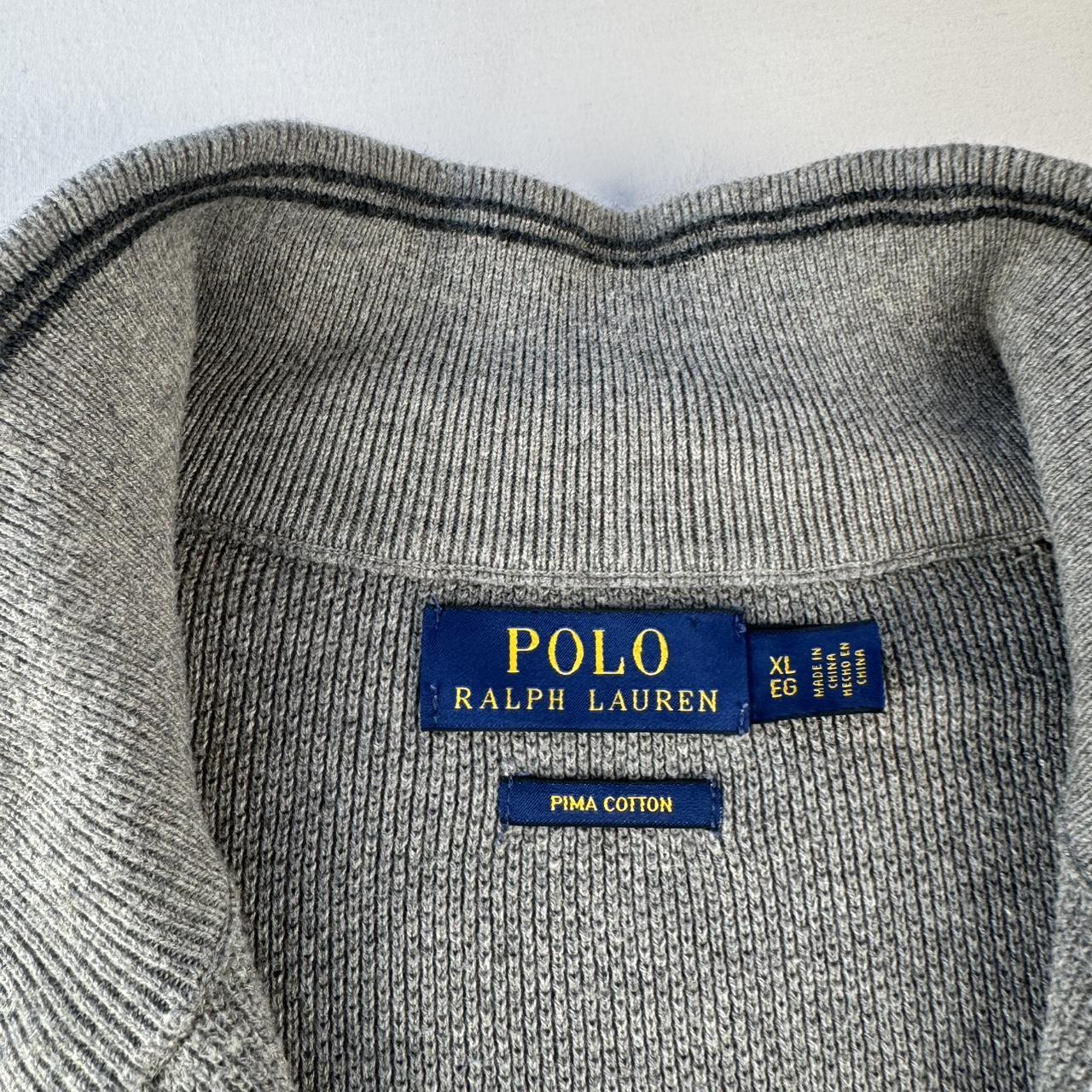 Polo Ralph Lauren Green Embroidered Pony Quarter Zip Jumper XL