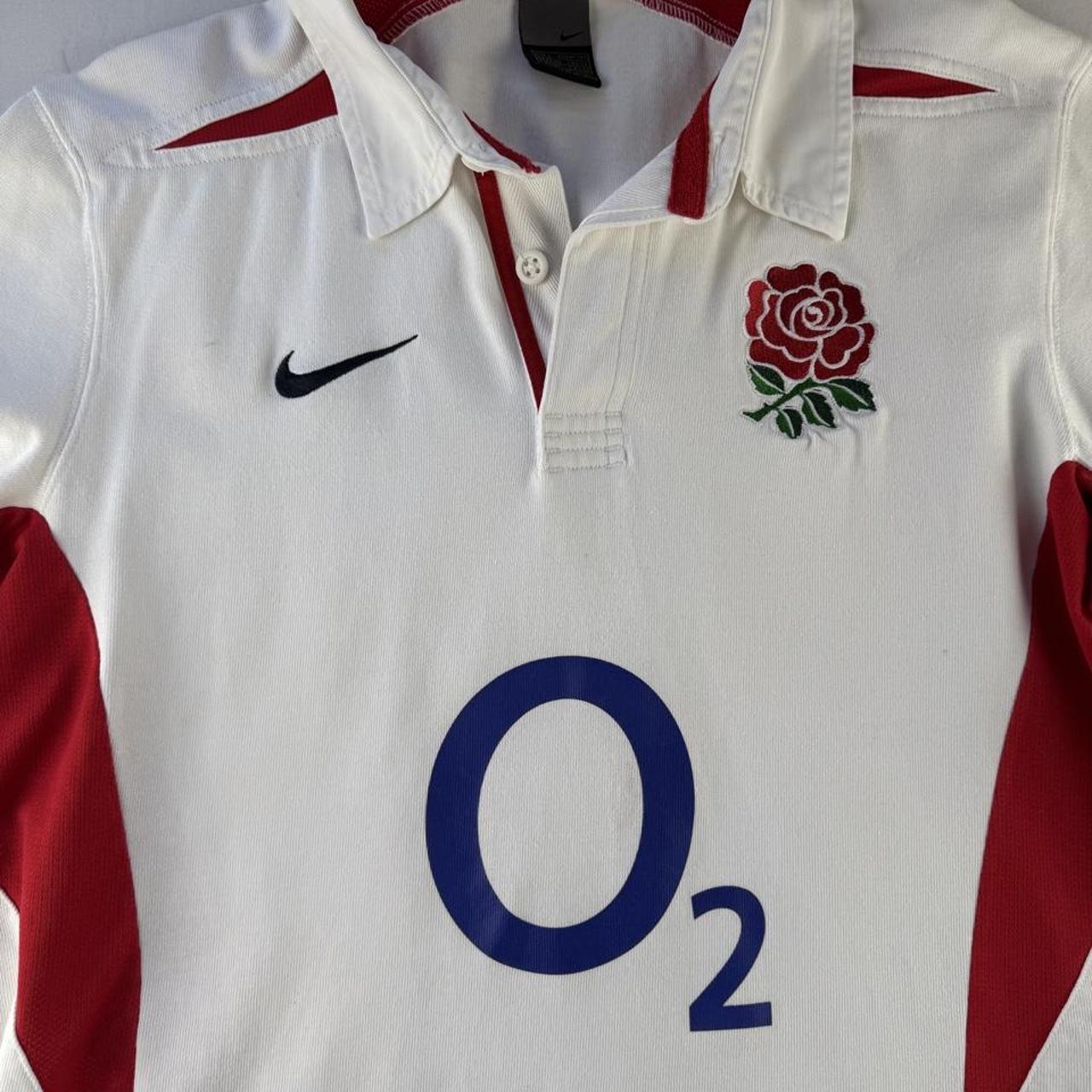 2003 Nike England Rugby Polo Shirt L