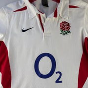 2003 Nike England Rugby Polo Shirt L