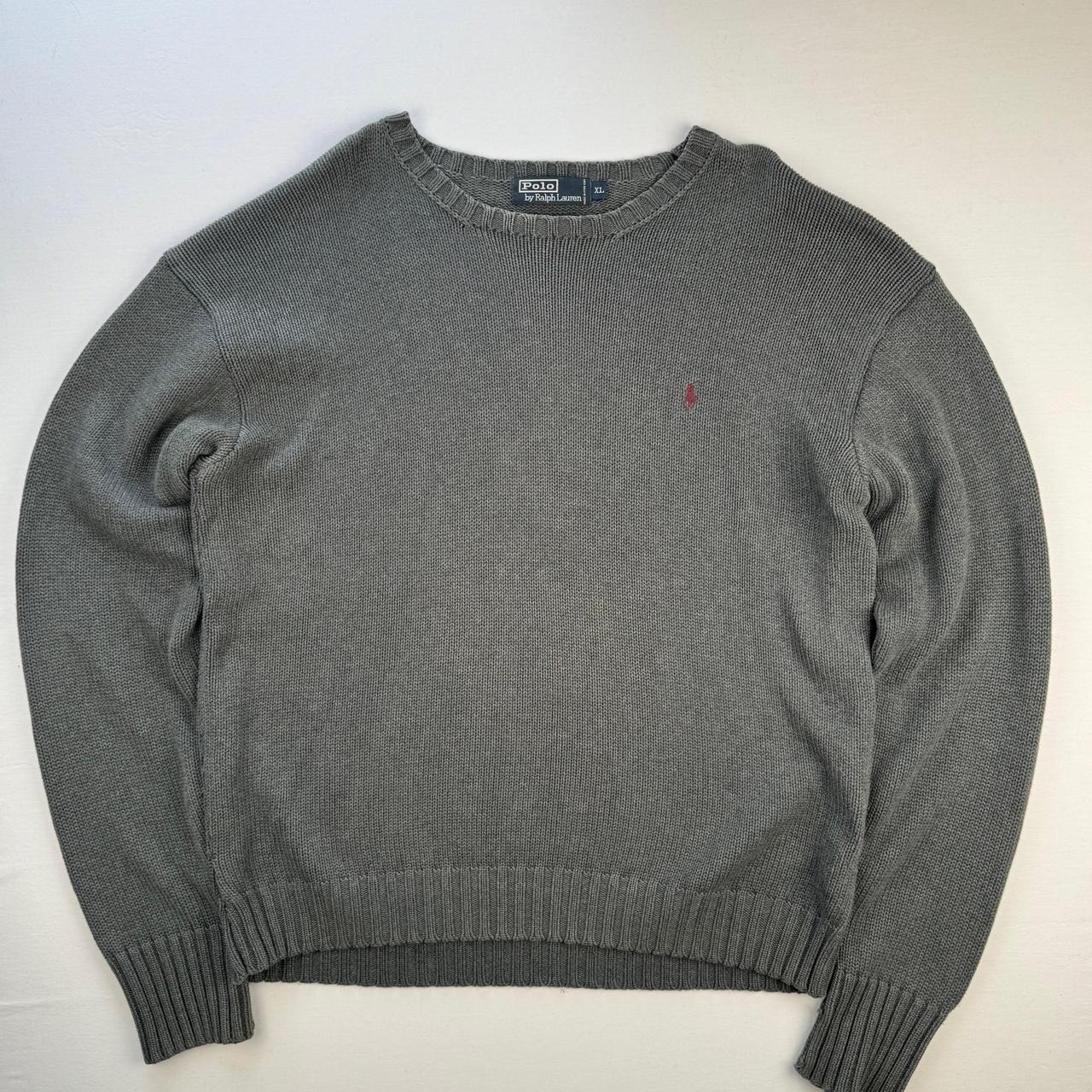 Polo By Ralph Lauren Crewneck Knit Sweater in Grey Size XL