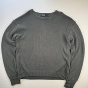 Polo By Ralph Lauren Crewneck Knit Sweater in Grey Size XL