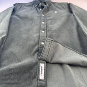 Dark Green Carhartt WIP Long Sleeve Madison Corduroy Button Down Shirt XS