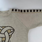1990s O'Neill Nordic Spellout Knitted Jumper L