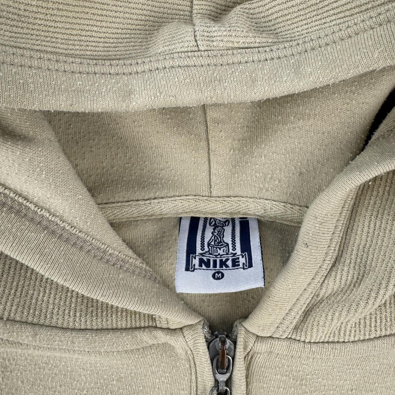 1990s Nike Embroidered Spellout Full Zip Fleece Hoodie S