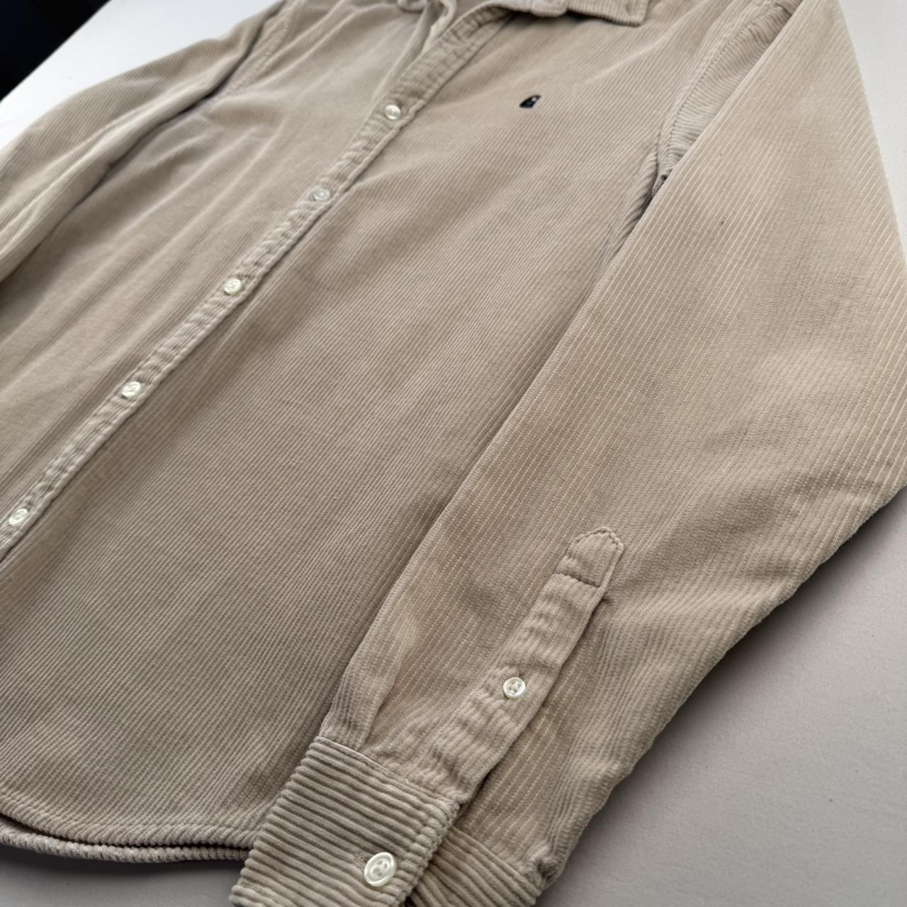 Beige Carhartt WIP Long Sleeve Madison Corduroy Button Down Shirt M