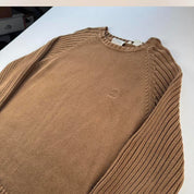 Timberland Embroidered Logo Knitted Crewneck Brown M