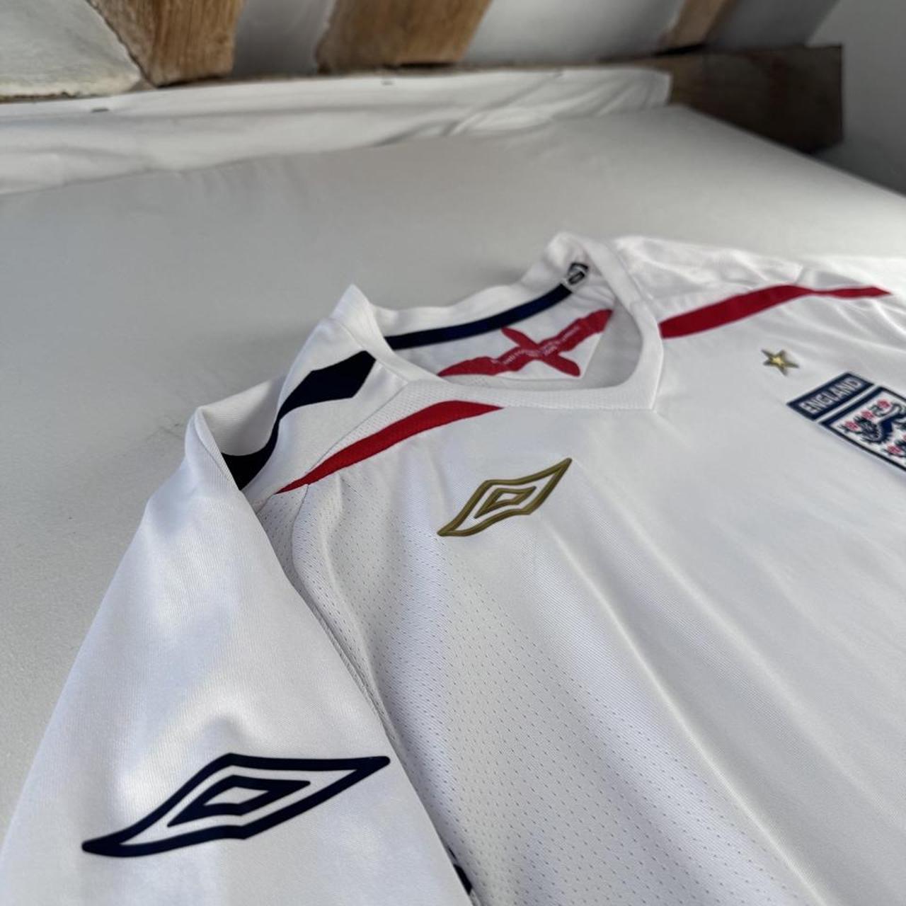 England Umbro 2007-09 Home Playing Jersey XL
