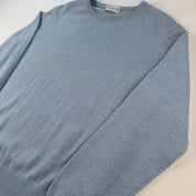 Baby Blue 1990s Merino Wool Burberrys Jumper 8