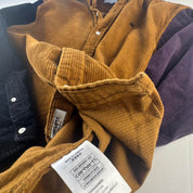 Tricolour Carhartt WIP Long Sleeve Madison Corduroy Button Down Shirt XL
