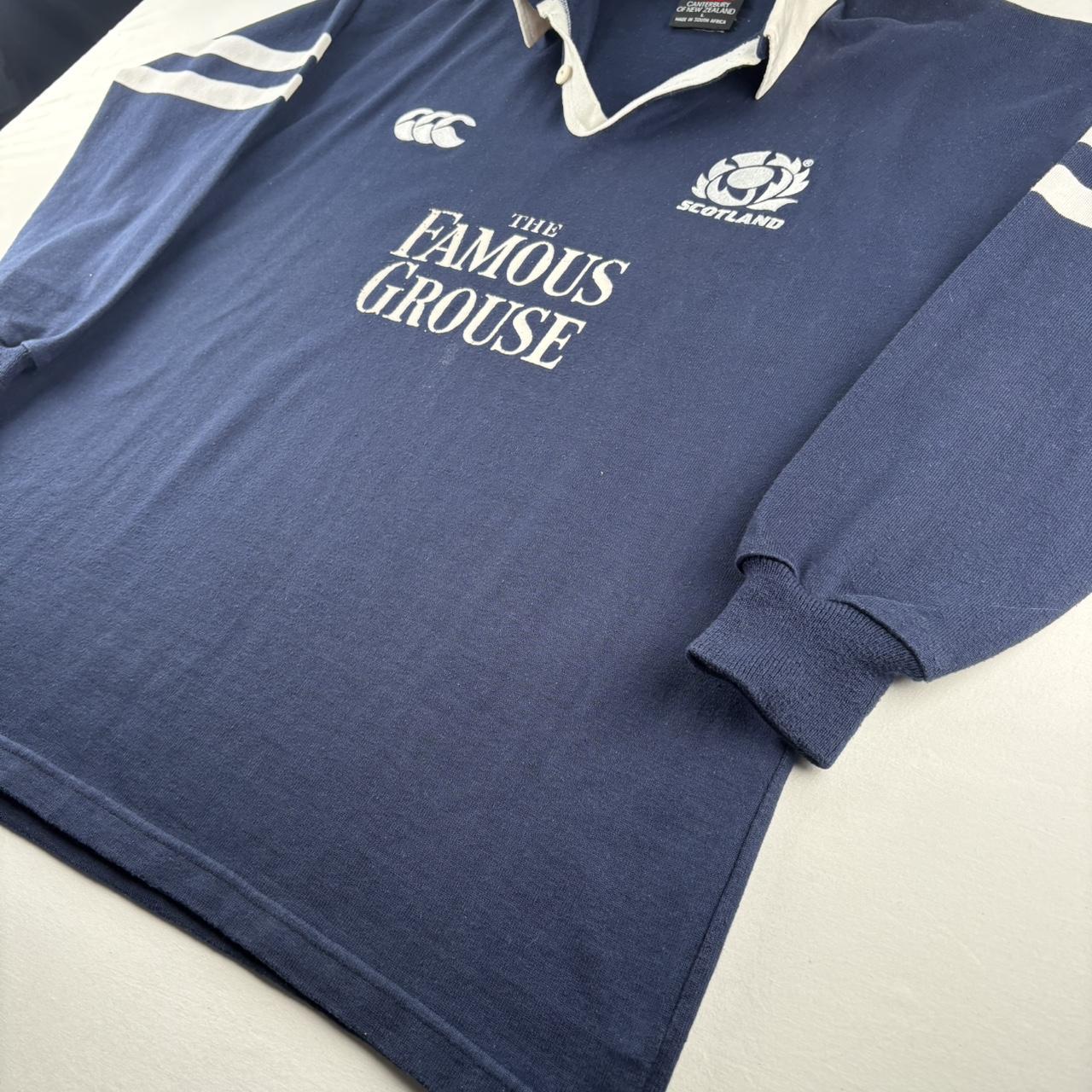 Late 1990s Scotland Rugby Canterbury Rugby Polo Shirt L