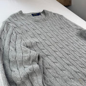 Polo Ralph Lauren Embroidered Logo Cable Knitted Jumper M
