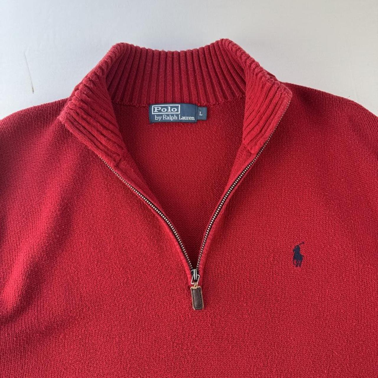 Polo Ralph Lauren Embroidered Pony Knitted Quarter Zip L