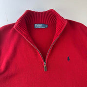 Polo Ralph Lauren Embroidered Pony Knitted Quarter Zip L