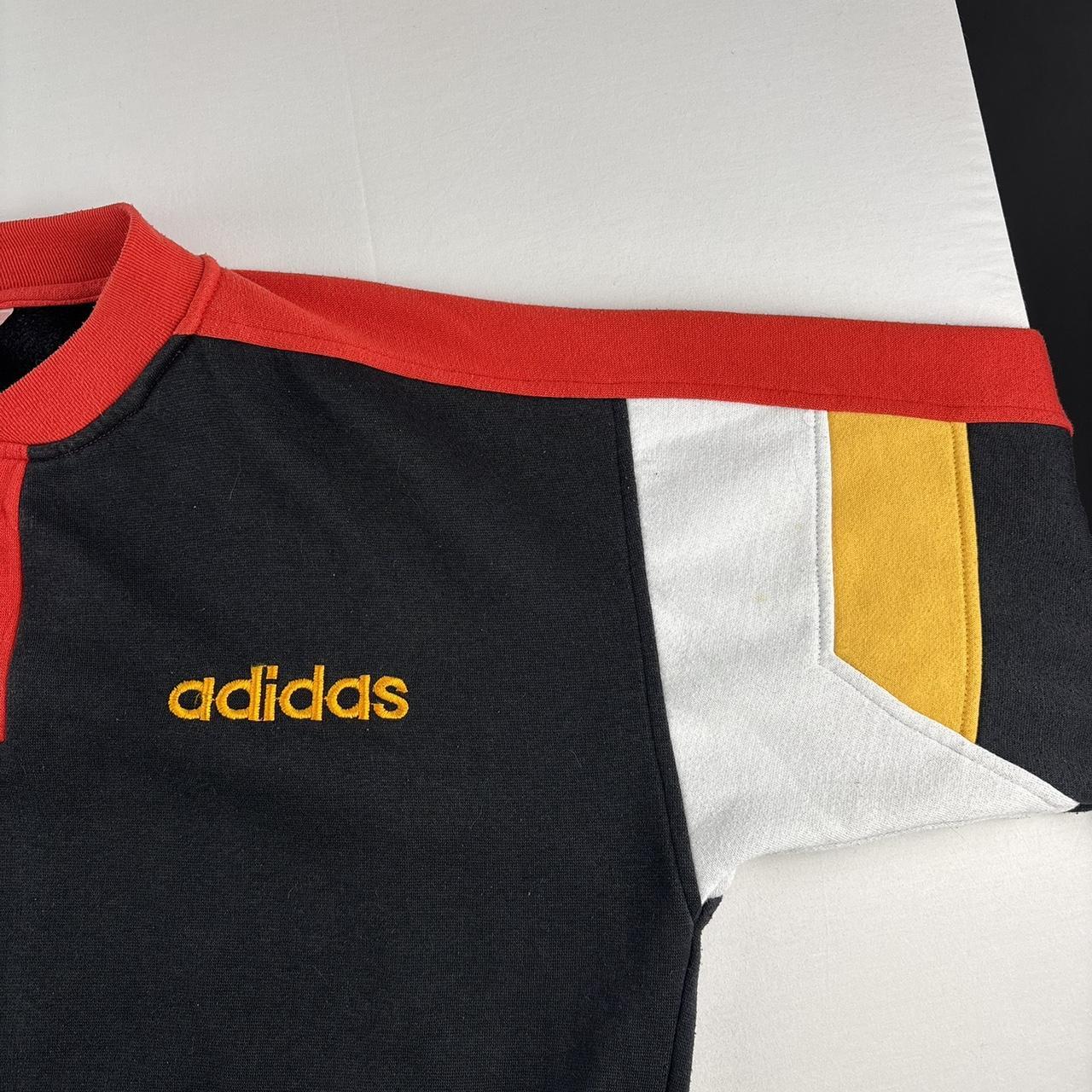 1990s Adidas Embroidered Spellout Oversized Jumper S
