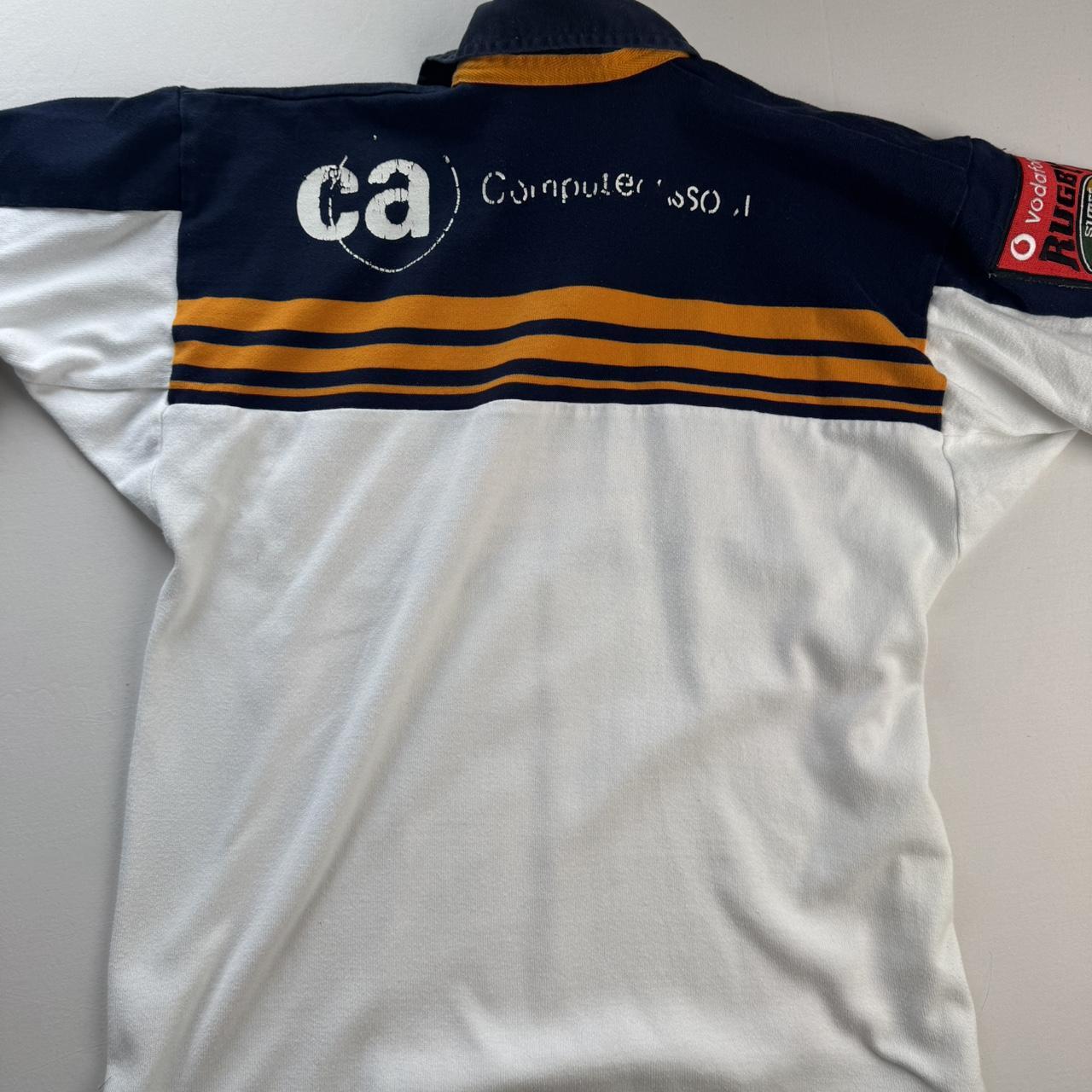 Rare 1990s Canterbury Brumbies Embroidered Rugby Polo S