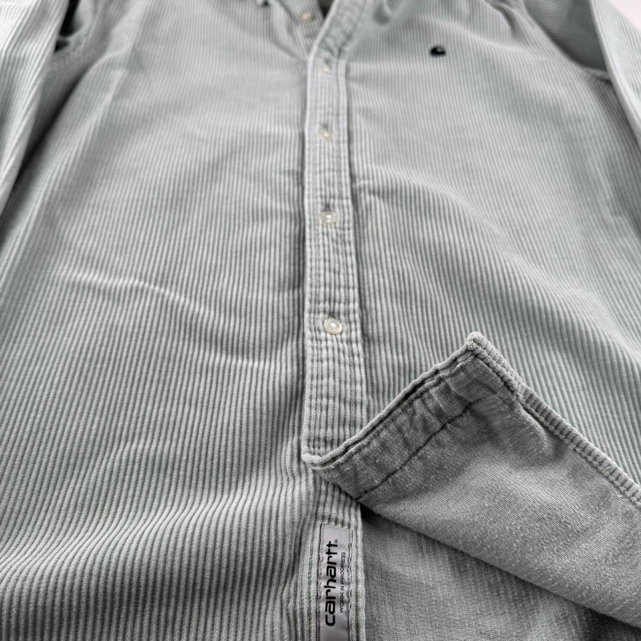Carhartt WIP Embroidered Logo Corduroy Button Down Shirt M